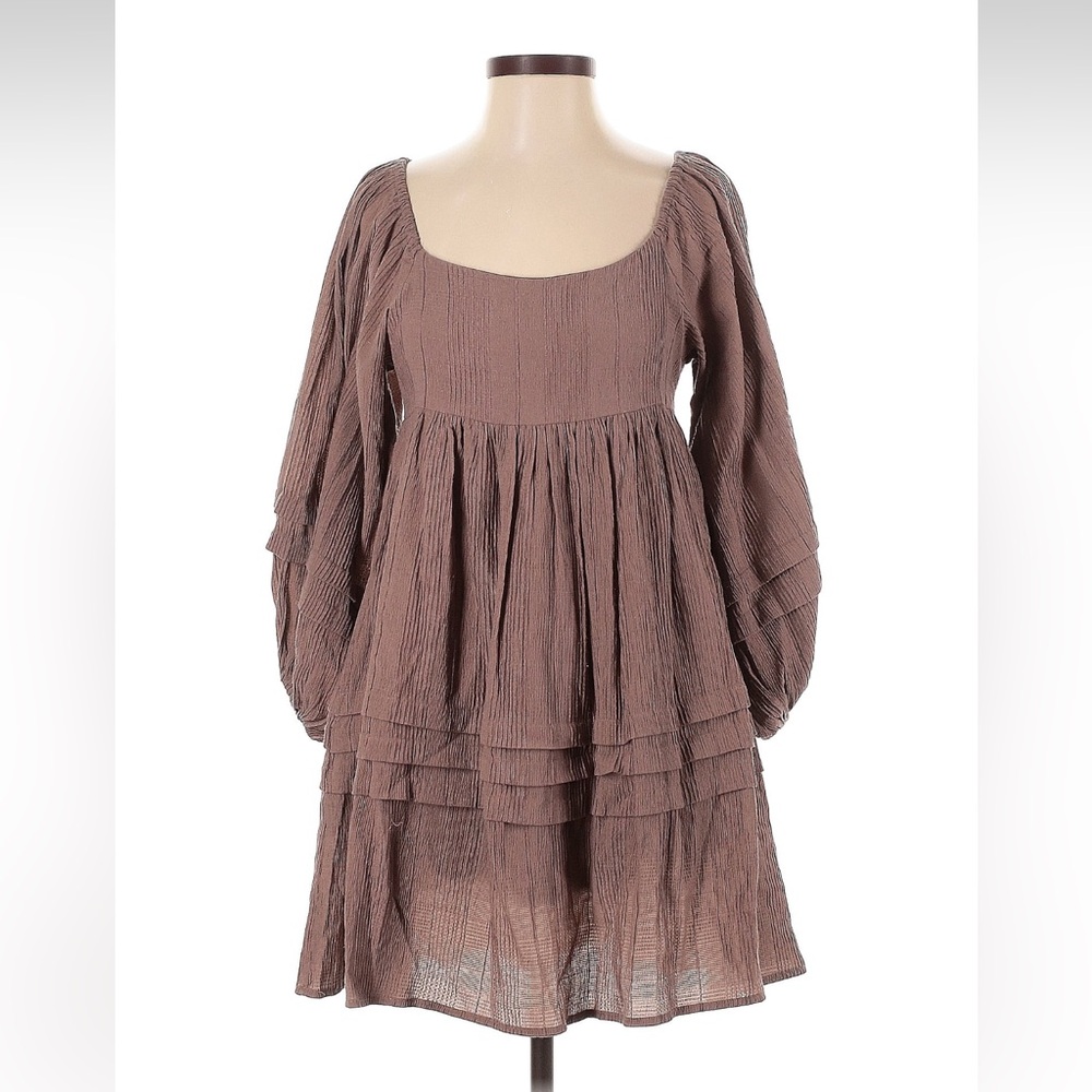 By Together Mauve Long Sleeve Dress